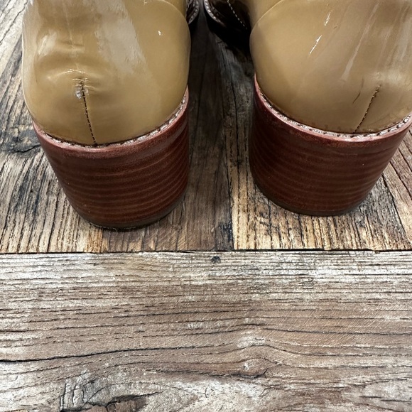 Louise et Cie Tan Patent Leather Loafers - Picture 5 of 6